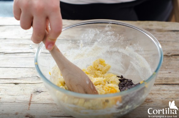 biscotti ciocc arancia - step 1