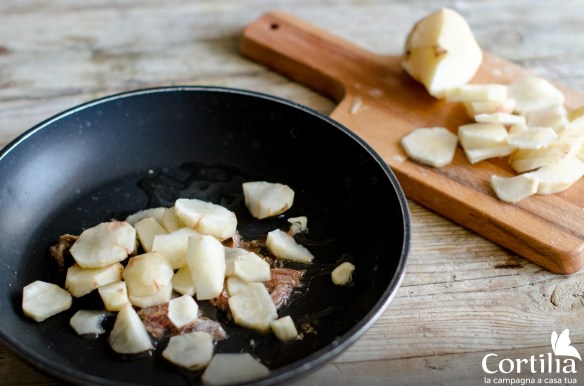 risotto topinambur step 1
