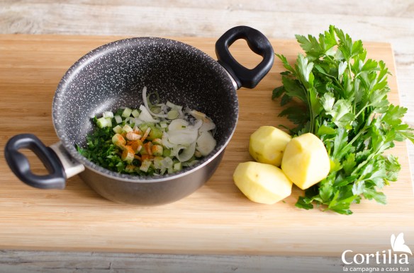pasta patate e zucca - step 1