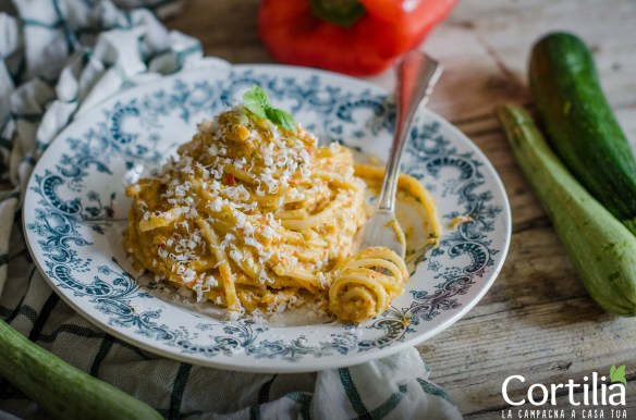 spaghetti in crema ortolana cruda 4R